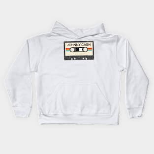 kurniamarga vintage cassette tape Johnny cash Kids Hoodie